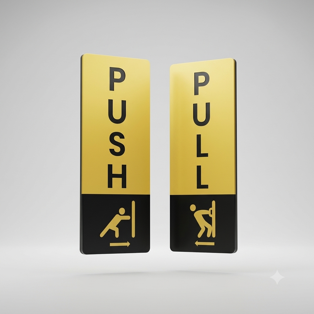 Push/Pull Signage Set