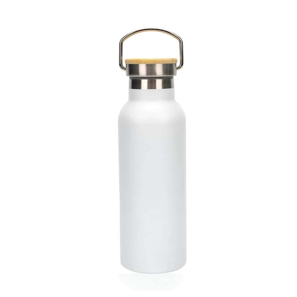 ALMERIA - Giftology Double Wall Stainless Steel Bottle 500ml-White-