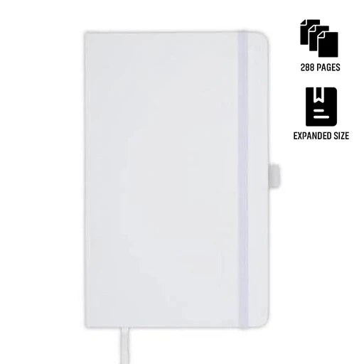 BARON - Santhome Expanded A5 Hard Cover Notebook-White-