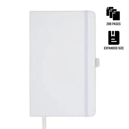 BARON - Santhome Expanded A5 Hard Cover Notebook-White-