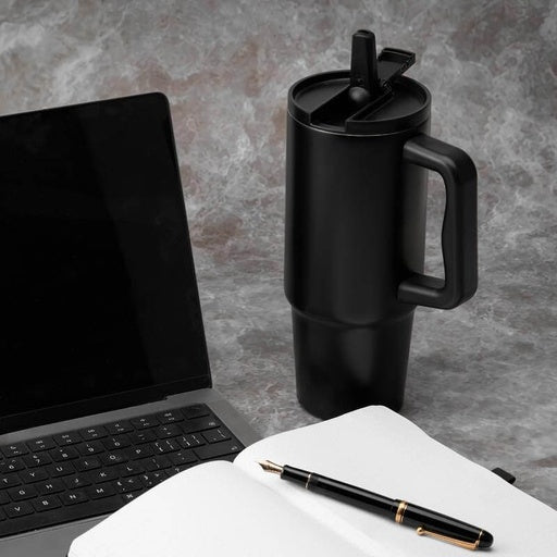 BERN 2.0 - Hans Larsen Recycled Stainless Steel Tumbler with Straw Lid-