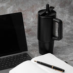 BERN 2.0 - Hans Larsen Recycled Stainless Steel Tumbler with Straw Lid-