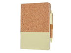 BORSA - eco-neutral A5 Cork Fabric Hard Cover Notebook and Pen Set-Beige-