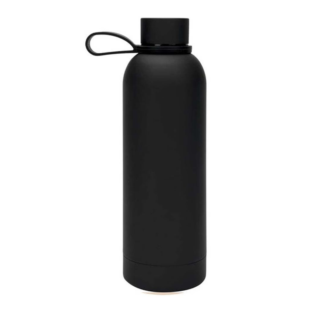 CADIZ - Giftology Double Wall Stainless Steel Bottle 500ml-Black-