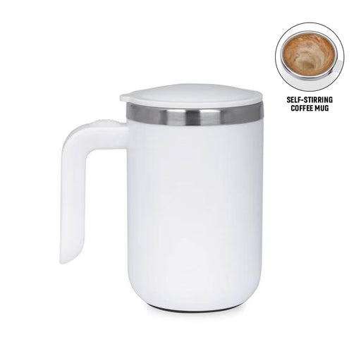 CAFFE - Hans Larsen Auto-Stirring Coffee Mug-White-