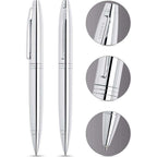 Cross Calais™ Polished Chrome with Polished Chrome Appointments Ballpoint Pen (Blue Ink)