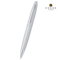 Cross Calais™ Satin Chrome with Polished Chrome Appointments Ballpoint Pen (Blue Ink)