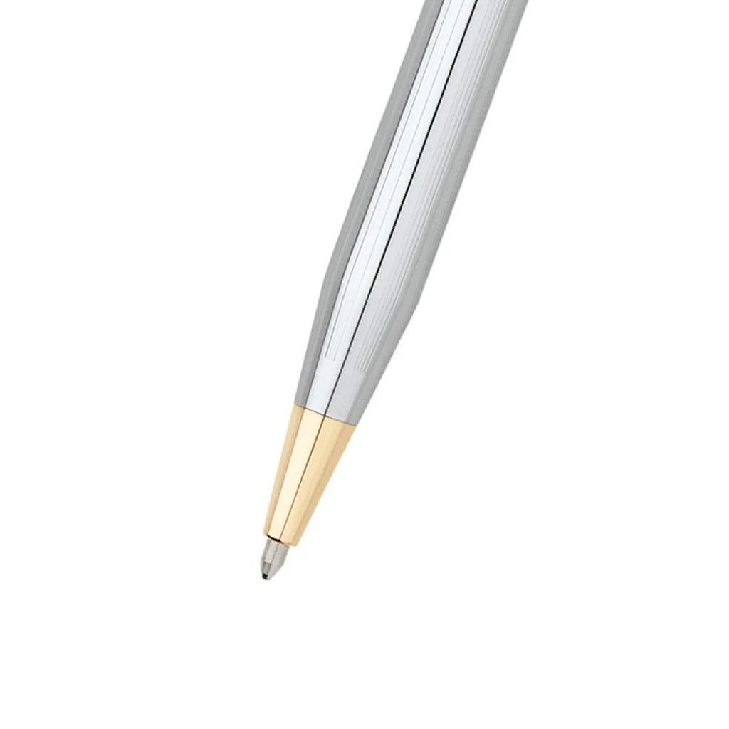 Cross Classic Century® Medalist® Chrome with 23KT Gold Plated Appointments Ballpoint Pen (Blue Ink)