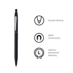 Cross Click™ Classic Black Ballpoint Pen (Blue Ink)