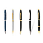 Cross Coventry Blue Lacquer with Polished Chrome Appointments Ballpoint Pen (Blue Ink)
