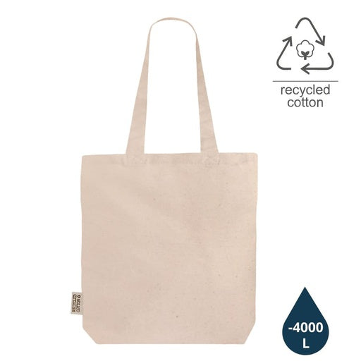 DARGUN - GRS-certified Recycled Cotton Tote Bag with Gusset-Cream-