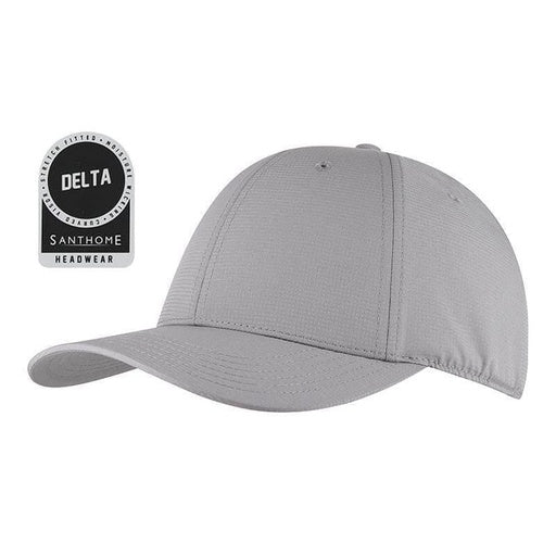 DELTA - Santhome® DryNCool® Performance Stretch-Fitted Cap-Gray-