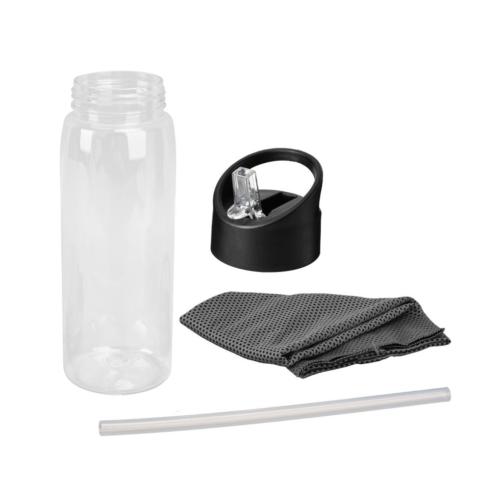 DEVON - Giftology RPET Cooling Towel in RPET Bottle 800 ml-