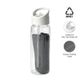 DEVON - Giftology RPET Cooling Towel in RPET Bottle 800 ml-White-