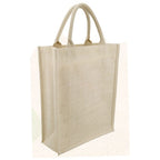 Eco-neutral Jute Shopping Bag-White-Horizontal-