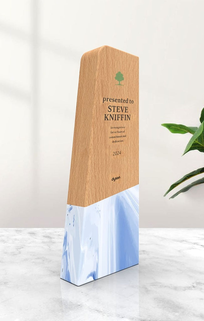 FARSO - Waste-to-Wins® Recycled Award - Black Swirl-