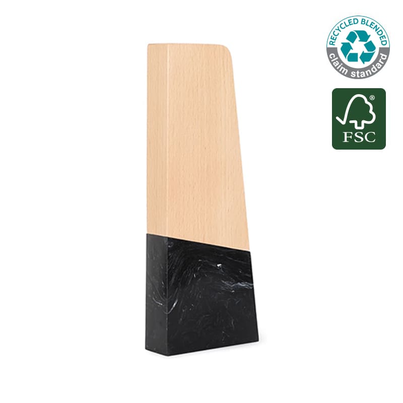 FARSO - Waste-to-Wins® Recycled Award - Black Swirl-Black Swirl-
