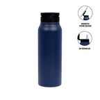 FERRO - Giftology Double Walled Vacuum Bottle with Mag Holder-Navy-