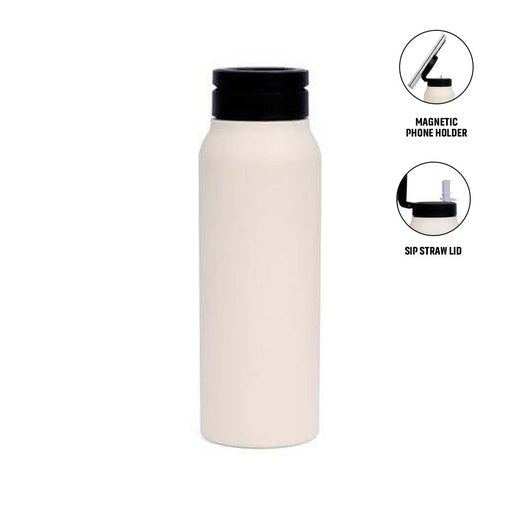 FERRO - Giftology Double Walled Vacuum Bottle with Mag Holder-Terracotta-