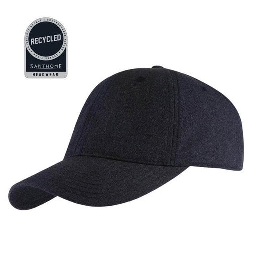 FLEX - Santhome Recycled 6 Panel Relaxed Fit Cap-Navy-