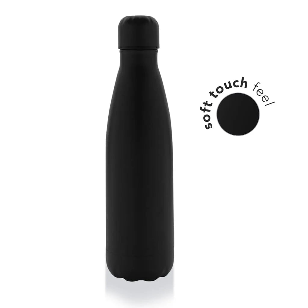 GRODNO - Soft Touch Insulated Water Bottle-Black-