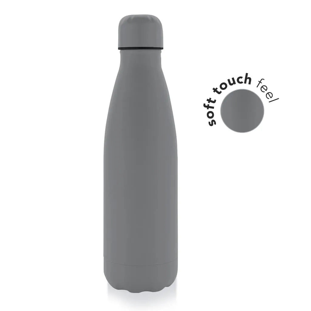 GRODNO - Soft Touch Insulated Water Bottle-Gray-