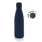 GRODNO - Soft Touch Insulated Water Bottle-Navy-