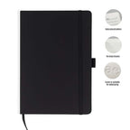 JURSI - Giftology A5 PU Notebook with Pen Loop-Black-