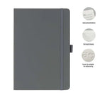 JURSI - Giftology A5 PU Notebook with Pen Loop-Gray-