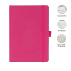 JURSI - Giftology A5 PU Notebook with Pen Loop-Pink-