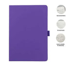 JURSI - Giftology A5 PU Notebook with Pen Loop-Purple-