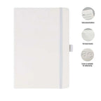JURSI - Giftology A5 PU Notebook with Pen Loop-White-