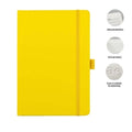 JURSI - Giftology A5 PU Notebook with Pen Loop-Yellow-