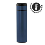 KOVEL - Giftology Double Walled Insulated Flask with Temperature Lid-Blue-