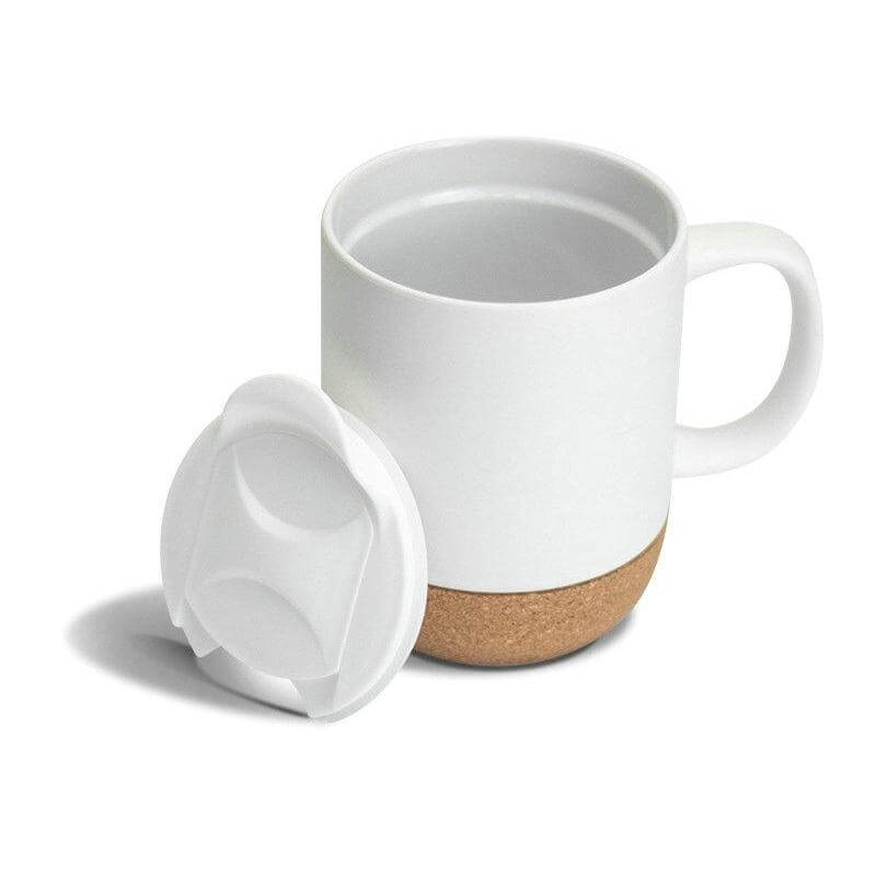 LUCCA - Giftology Ceramic Mug with Cork and Lid