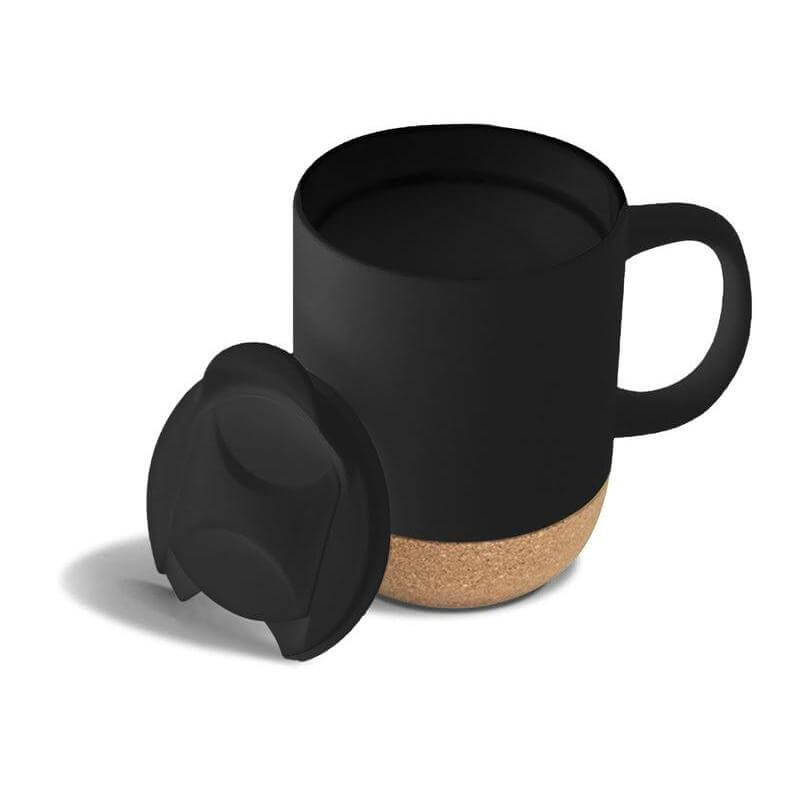 LUCCA - Giftology Ceramic Mug with Cork and Lid