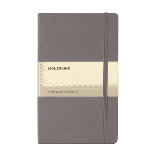 Moleskine Classic Hard Cover Large Ruled Notebook-Gray-