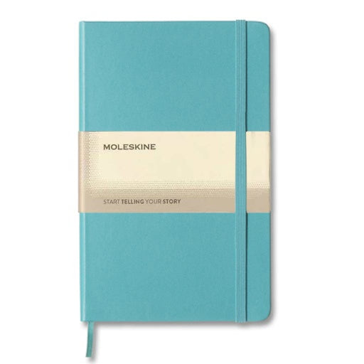 Moleskine Classic Hard Cover Large Ruled Notebook-Sky Blue-