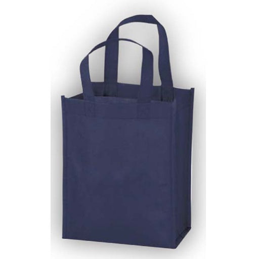 Non-Woven Shopping Bag Vertical-Navy-