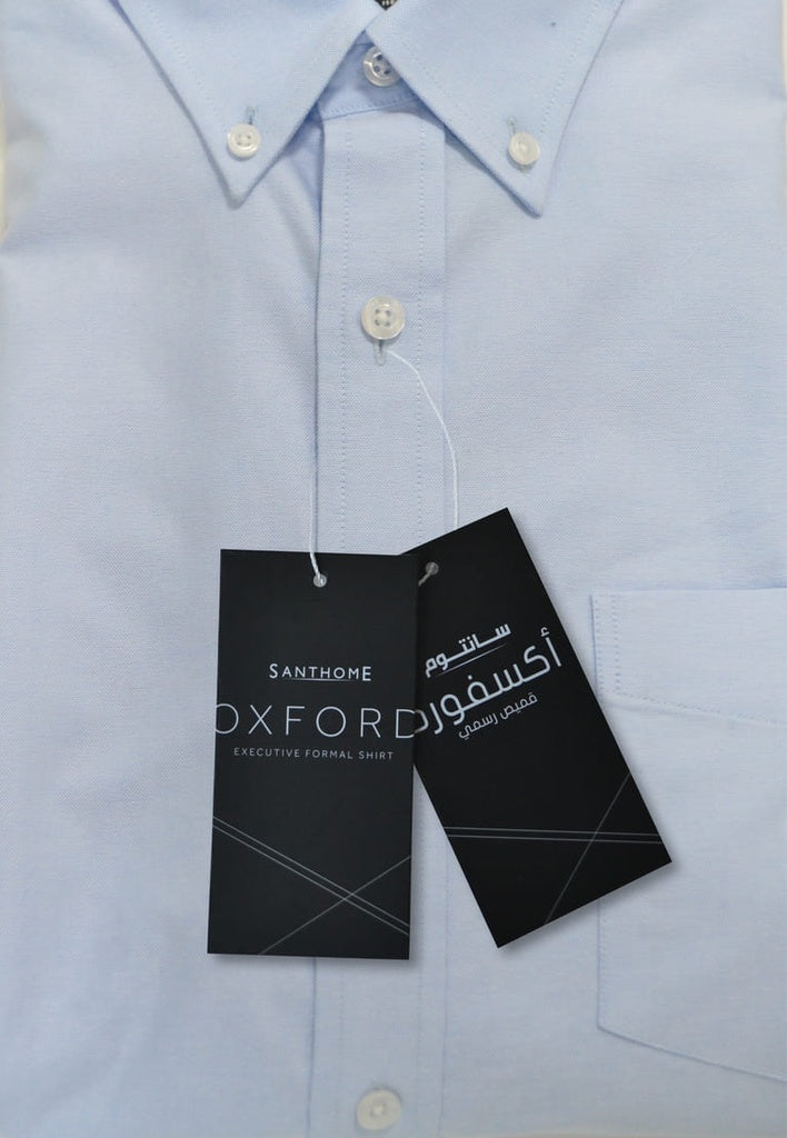 Oxford - Santhome Men's Business Wrinkle-Free Formal Shirt-