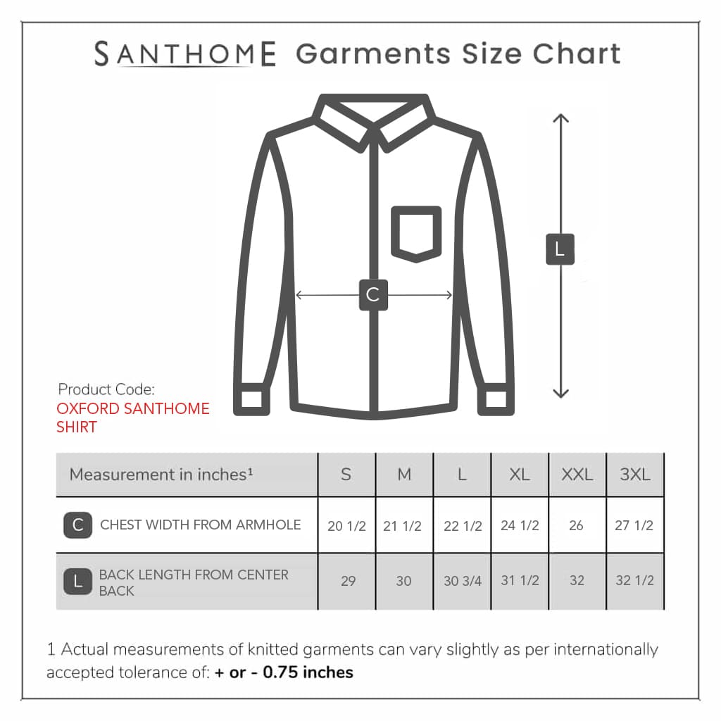 Oxford - Santhome Men's Business Wrinkle-Free Formal Shirt-