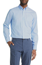 Oxford - Santhome Men's Business Wrinkle-Free Formal Shirt-Blue-