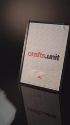 A4 Acrylic Wall Document Holder | Clear & Black | Double side tape mount