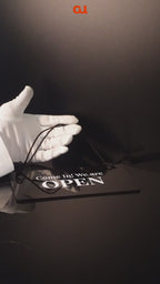 Open/Close Signage | 20 x 10 cm Black Acrylic
