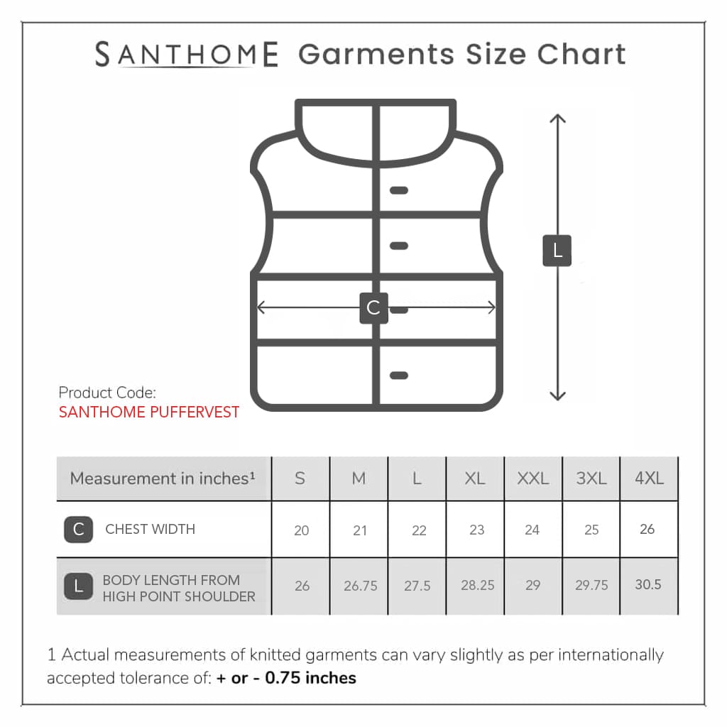 Santhome Zip Up Puffer Vest-