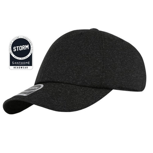 STORM - Santhome Textured 6-panel Cap-Black-