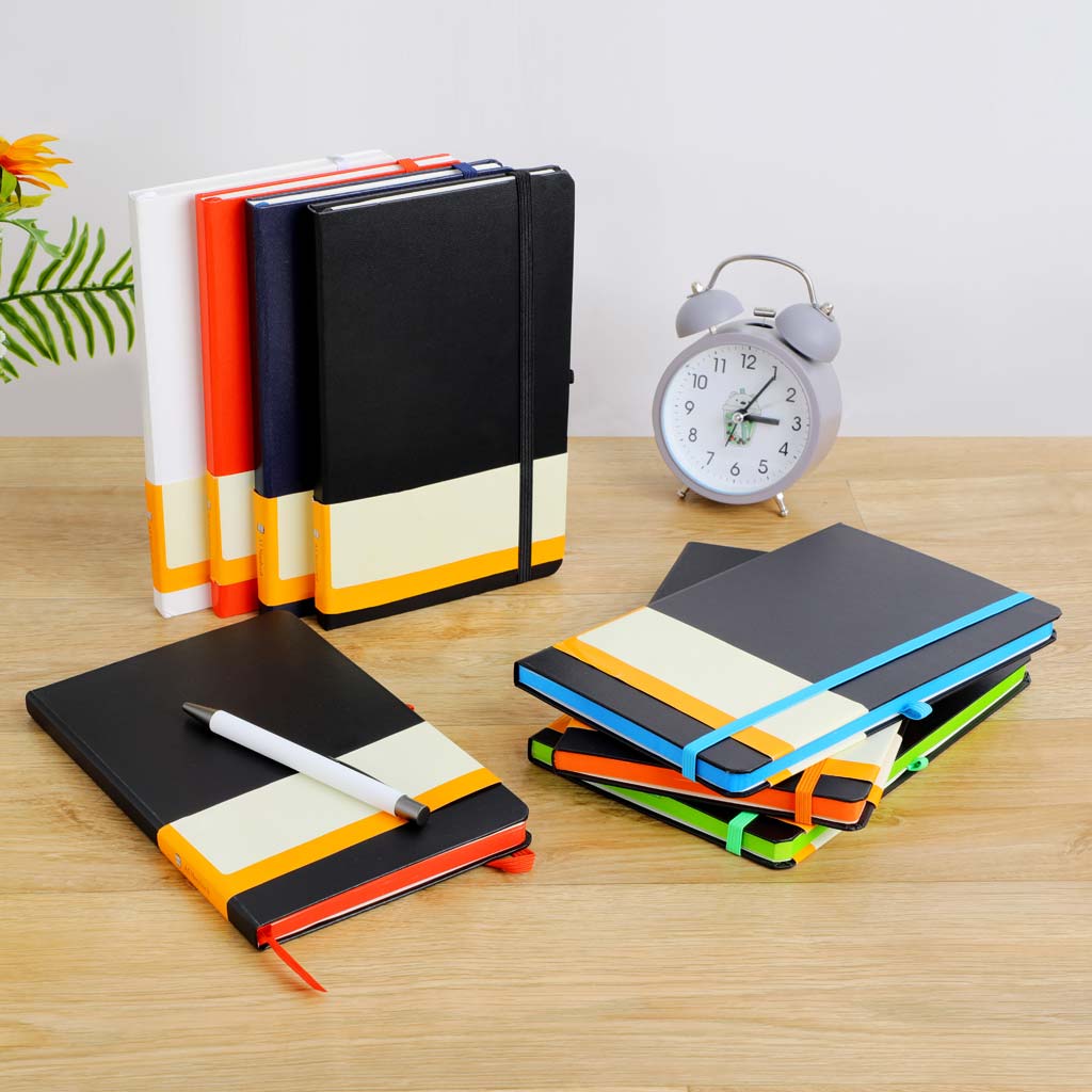 SUKH - SANTHOME A5 Hardcover Ruled Notebook Black-