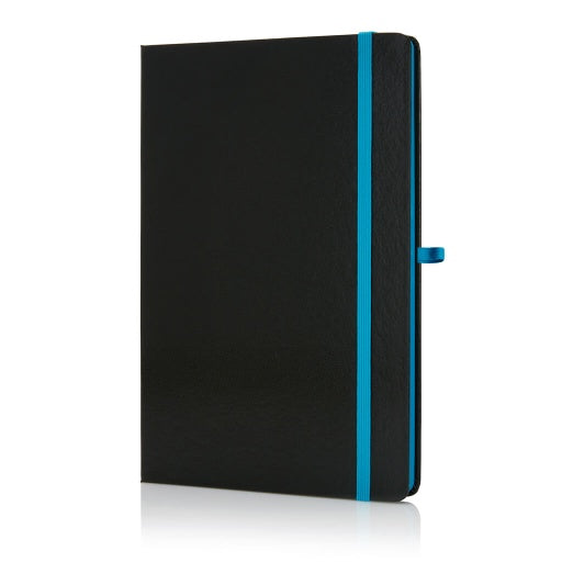 SUKH - SANTHOME A5 Hardcover Ruled Notebook Black-Blue-