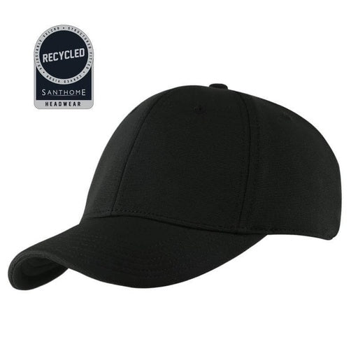 TITAN - Santhome Recycled 6 Panel Adjustable Cap-Black-