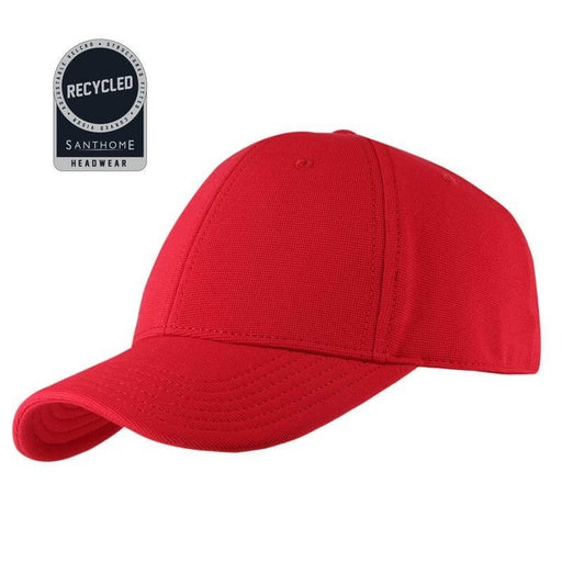 TITAN - Santhome Recycled 6 Panel Adjustable Cap-Red-
